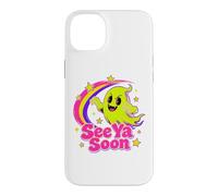 Custodia per iPhone 14 Plus See Ya Soon Moon Cute Spooky Halloween Stars Kawaii