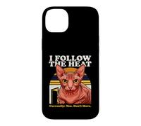 Custodia per iPhone 14 Plus Seguo il gatto Heat Sphynx Attualmente non ti muovi