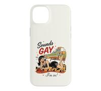 Custodia per iPhone 14 Plus "Sembra gay, mi trovo in" LGBT Rainbow GayPride Lesbiche
