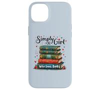 Custodia per iPhone 14 Plus Semplicemente una ragazza che ama i libri illustrazione