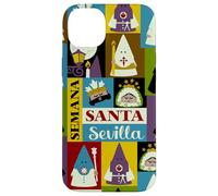 Custodia per iPhone 14 Plus Settimana Santa Siviglia Nazarenos Kawaii