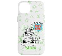 Custodia per iPhone 14 Plus Shrek Living My Best Life