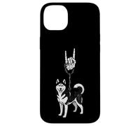Custodia per iPhone 14 Plus Siberian Husky Cane Mushing Cool Retro Vintage 90s Alt Metal