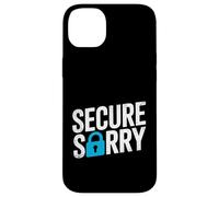 Custodia per iPhone 14 Plus Sicuro Sorry Lucchetto Data Breach Cyber Security Umorismo