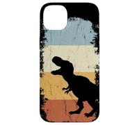 Custodia per iPhone 14 Plus Silhouette retrò del dinosauro T-Rex