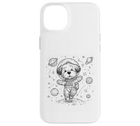 Custodia per iPhone 14 Plus Simpatico cane astronauta esploratore spaziale cucciolo universo design
