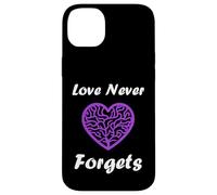 Custodia per iPhone 14 Plus Simple purple quote alzheimer's love never forgets