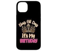 Custodia per iPhone 14 Plus Slay All Day It's My Birthday Celebration Queen Crown Design