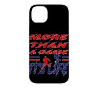 Custodia per iPhone 14 Plus Slogan "More Than A Game It Is Life"