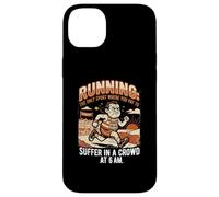 Custodia per iPhone 14 Plus Soffri alla maratona Funny Saying Hobby Runner