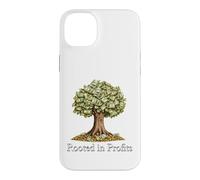 Custodia per iPhone 14 Plus Soldi e albero radicati nella progettazione finanziaria dei profitti