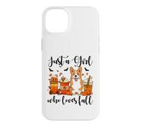 Custodia per iPhone 14 Plus Solo una ragazza che ama l'autunno Corgi Dog Pumpkin Cozy Autumn