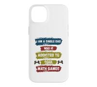 Custodia per iPhone 14 Plus Sono un papà single che è dipendente da Cool Math Games Gaming