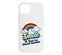 Custodia per iPhone 14 Plus Sorridi se sei morto dentro divertente sarcastico pessimista bavaglio