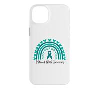 Custodia per iPhone 14 Plus Sostengo i sopravvissuti alla consapevolezza delle aggressioni sessuali Boho Rainbow