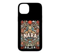 Custodia per iPhone 14 Plus Souvenir di viaggio in Giappone, Nara Deer Park Spirit Heritage