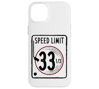 Custodia per iPhone 14 Plus Speed Limit 33 1/3 RPM Vinyl Record Album di Musica DJ