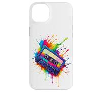 Custodia per iPhone 14 Plus Splash Art Retro Cassette Tape