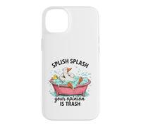 Custodia per iPhone 14 Plus Splish Splash La tua opinione è Trash Duck Bath