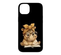 Custodia per iPhone 14 Plus Spooky Coniglio Viso Gotico Horror Grafica Occhi Ampio Sorriso
