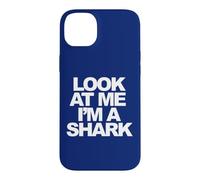 Custodia per iPhone 14 Plus Squalo di Halloween Guardami Sono uno Squalo