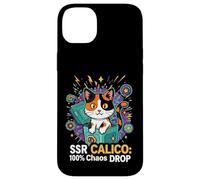 Custodia per iPhone 14 Plus SSR Calico Cat 100% Chaos Drop Gacha Gaming Loot Box