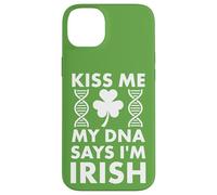 Custodia per iPhone 14 Plus St Patricks Kiss Me My DNA dice che sono irlandese