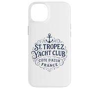 Custodia per iPhone 14 Plus Stampa vintage di St. Tropez Yacht Club Navy
