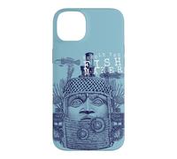 Custodia per iPhone 14 Plus Steampunk Aesthetic Macabra Encyclopedia Maya Statue