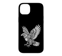 Custodia per iPhone 14 Plus Steampunk Eagle Vintage Meccanico Ingranaggio Retro Orologio Art