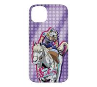 Custodia per iPhone 14 Plus Steel Ball Run Johnny on Horseback with Show Logo Anime