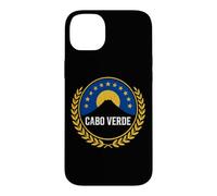 Custodia per iPhone 14 Plus Stemma del patrimonio dell'isola degli squali blu di Capo Verde