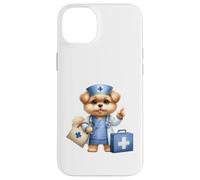 Custodia per iPhone 14 Plus Stetoscopio medico per cuccioli, infermiere, medico, canino