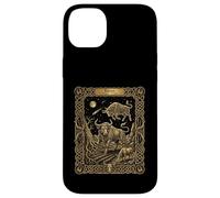 Custodia per iPhone 14 Plus Stile carta dei tarocchi dell'oroscopo dello zodiaco del Toro