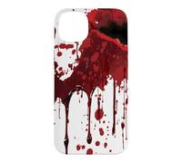 Custodia per iPhone 14 Plus Sto bene Non è la mia camicia Blood Splatter Horror