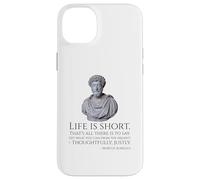 Custodia per iPhone 14 Plus Stoicismo - La vita è breve - Filosofia stoica di Marco Aurelio