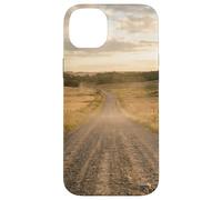 Custodia per iPhone 14 Plus Strada di ghiaia rurale Campagna Scenic Winding Path