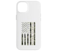 Custodia per iPhone 14 Plus Strait Watch USA American Flag Camouflage Distressed Style