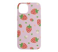Custodia per iPhone 14 Plus Strawberry Floral Garden Cottagecore Aesthetic
