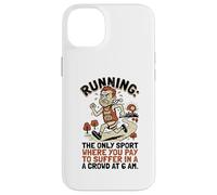 Custodia per iPhone 14 Plus Suffer Marathon Ironic Running Citazioni
