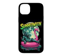 Custodia per iPhone 14 Plus Summerween Werewolf Retro Horror Beach Halloween in estate