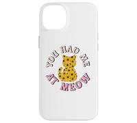 Custodia per iPhone 14 Plus Sunflowers Cat Lovers You Had me At Meow