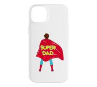 Custodia per iPhone 14 Plus Super Papà supereroe papà con capelli biondi