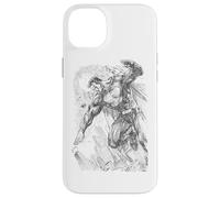 Custodia per iPhone 14 Plus Superman Pencil City To Space Sketch