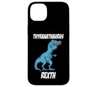 Custodia per iPhone 14 Plus T-Rex - Maglietta con scritta in lingua tedesca "Überbiss"