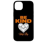 Custodia per iPhone 14 Plus T-shirt arancione UNITY Day, maglietta anti bullismo e Be kind