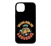 Custodia per iPhone 14 Plus Tacos Are My Love Language Cibo messicano Taco Lover Outfit