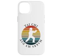 Custodia per iPhone 14 Plus Tai Chi rende il mio giorno, donne retrò vintage anni '80 Yin Yang