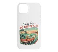 Custodia per iPhone 14 Plus Take Me To The Beach Retro Tramonto Drive