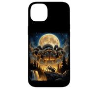 Custodia per iPhone 14 Plus Tarantola Gigante Luna Dark Fantasy Ragno Grafica